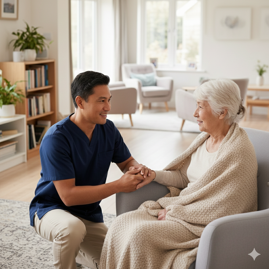 あんさんぶるスタッフと利用者さんのイメージ